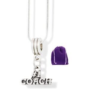 Number One #1 Best Coach Coaching Necklace Pendant Jewelry